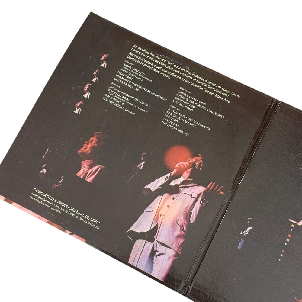 “GLEN CAMPBELL LIVE” 1969 NJ Concert 2 - 12” Vinyls LP CAPITOL) - Picture 3 of 5